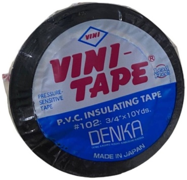 Изолента VINI TAPE ПВХ цвет черный, 10 м х 19 мм, 10 шт.
