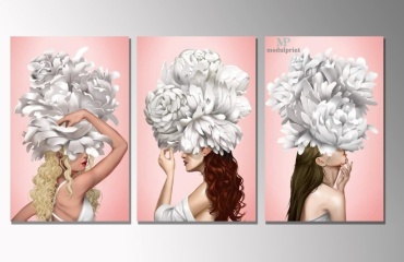 MP modulprint постер Девушки с пионами 145x70 см