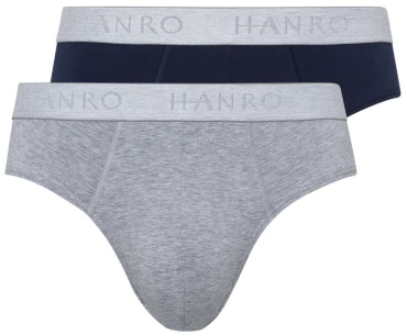 Брифы HANRO синий, серый