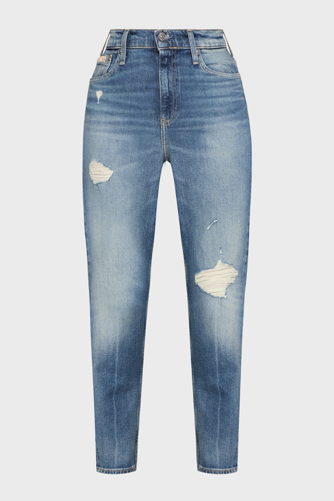Джинсы джинсы-мом Calvin Klein Jeans синий