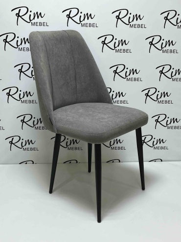 Стул Rim mebel Oskar, 88x48x48 см, черный, серый 1 шт.