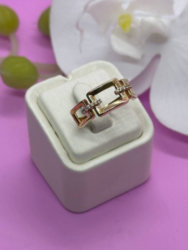 SAR JEWELRY tohsa-1054_17 размер 17 вес 2.645 г золото, фианит