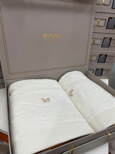 Набор полотенец ERVA HOME 140x70 см, махровая ткань, 2 шт,