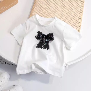 Футболка SABEI home Бантик белый