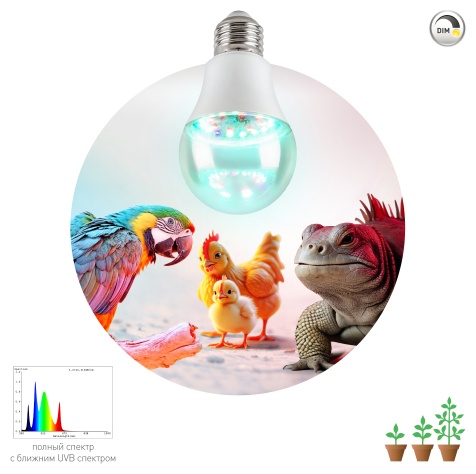 Светодиодная ЭРА  FITO-Dim Chicken 9 Вт, 10000 К