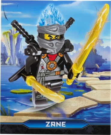 Конструктор Ninja Конструктор Ninja фигурка Zane с мечами 3368, деталей 11 шт