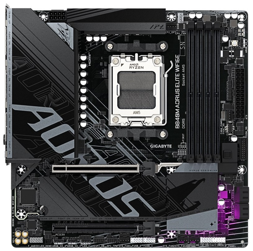 Материнская плата GIGABYTE B840M Aorus Elite WiFi6E REV.1.1 (9MB84MET6-00-G11)