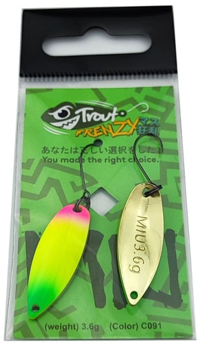 Блесна Trout Frenzy Trout Frenzy Miu 3.6gr 1 шт 32 мм C091