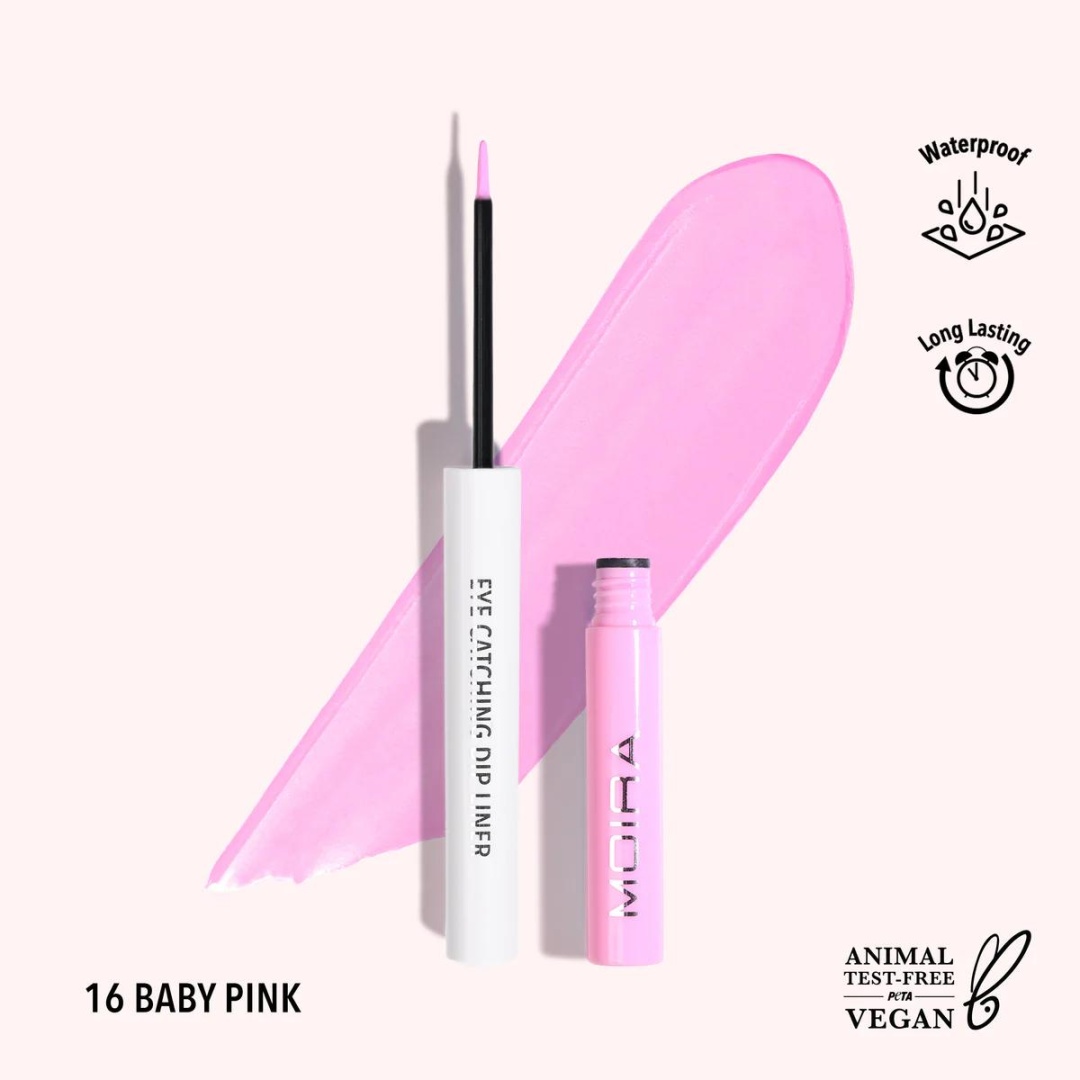 MOIRA Eye Catching Dip Liner подводка розовый 016 Baby Pink