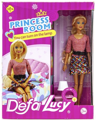 Кукла-модель Defa Lucy Кукла Барби и кровать Princess room 29 см