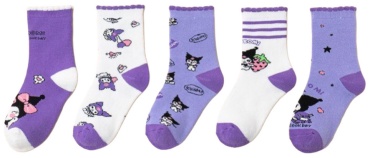 Носки Hello Kitty Kuromi 4212 5 пар фиолетовый 27-31