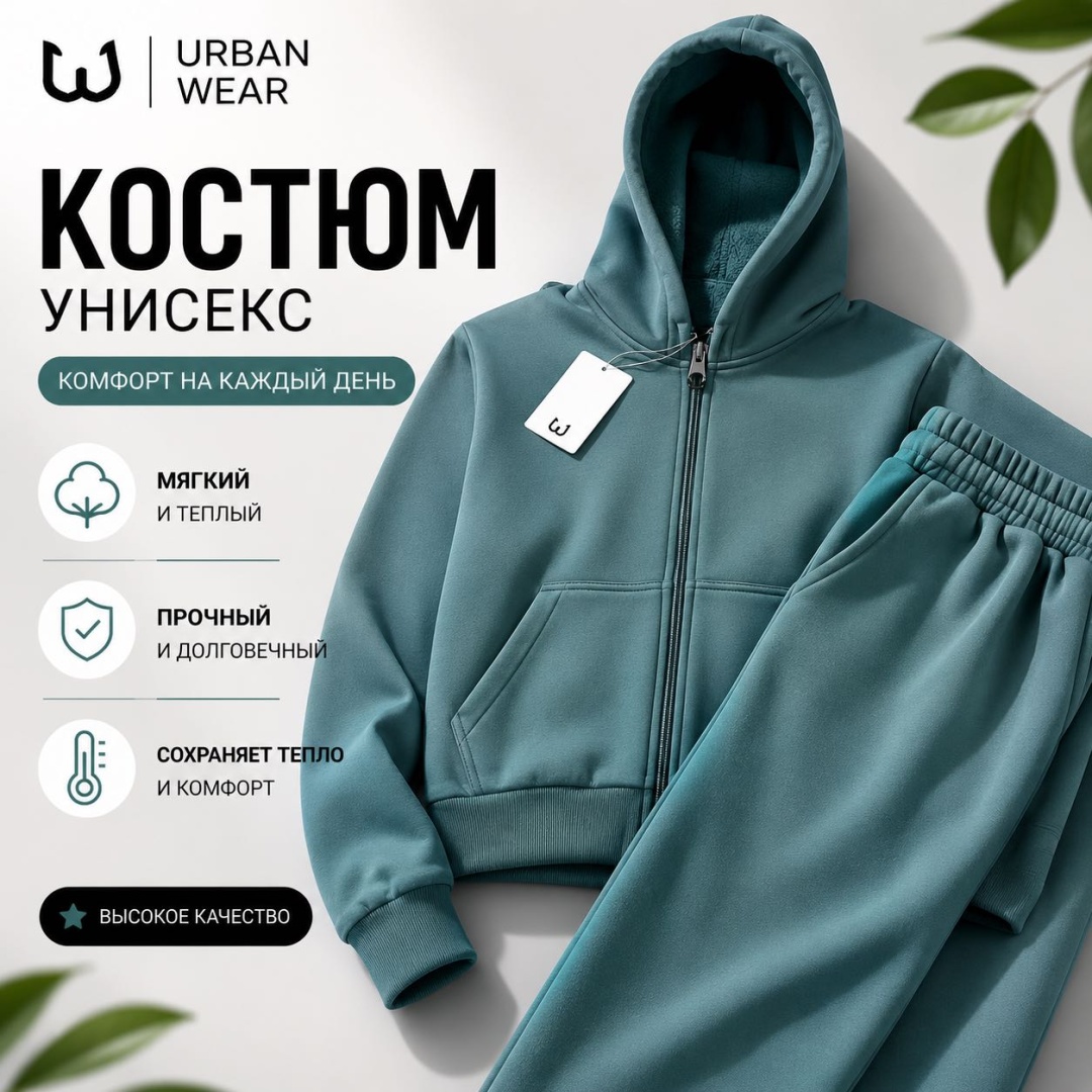 Спортивный костюм оливковый