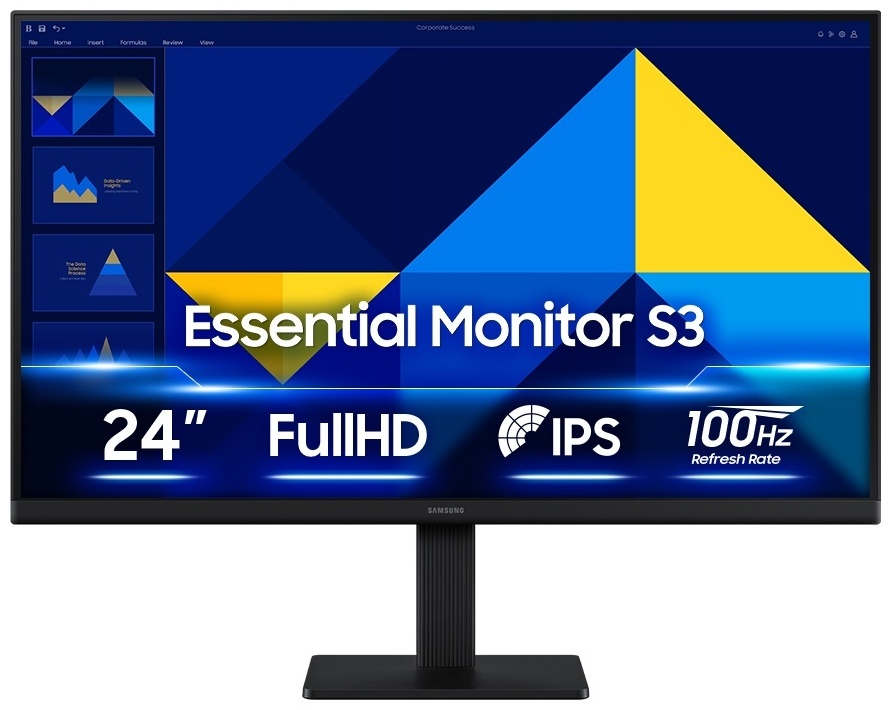 Монитор 24" Samsung LS24D304GAIXCI черный