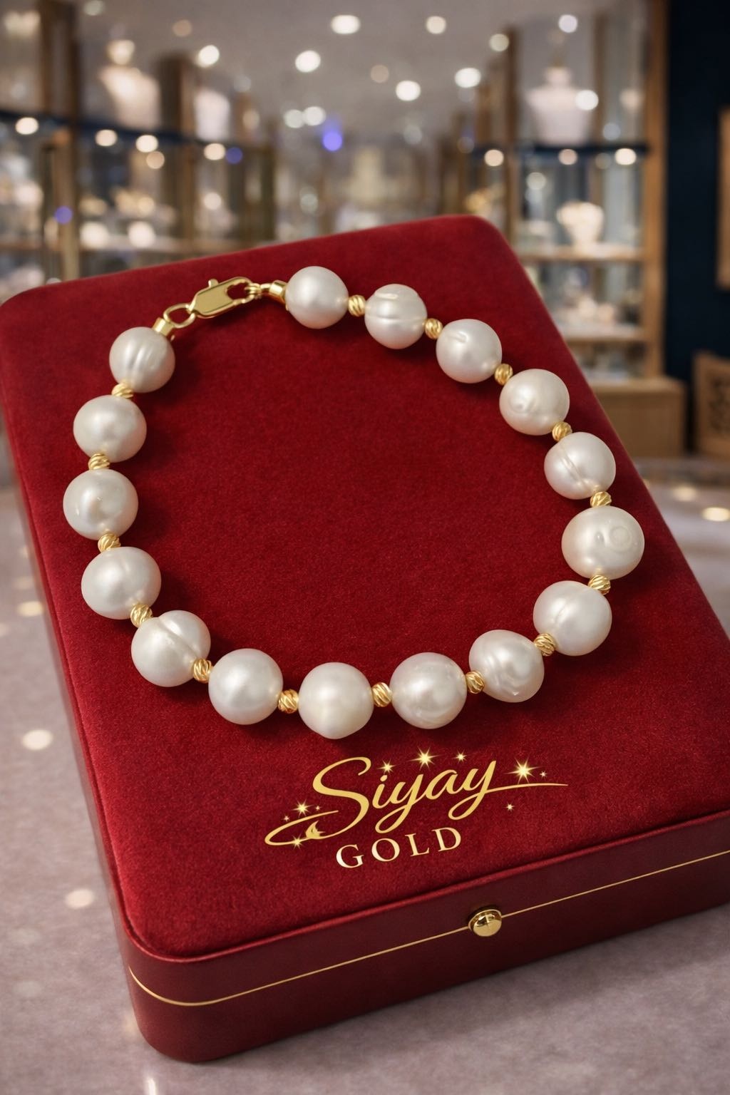 SIYAY GOLD Браслет длина 20 см, вес 5 г сплав покрытый золотом 24К, плетение отсутствует