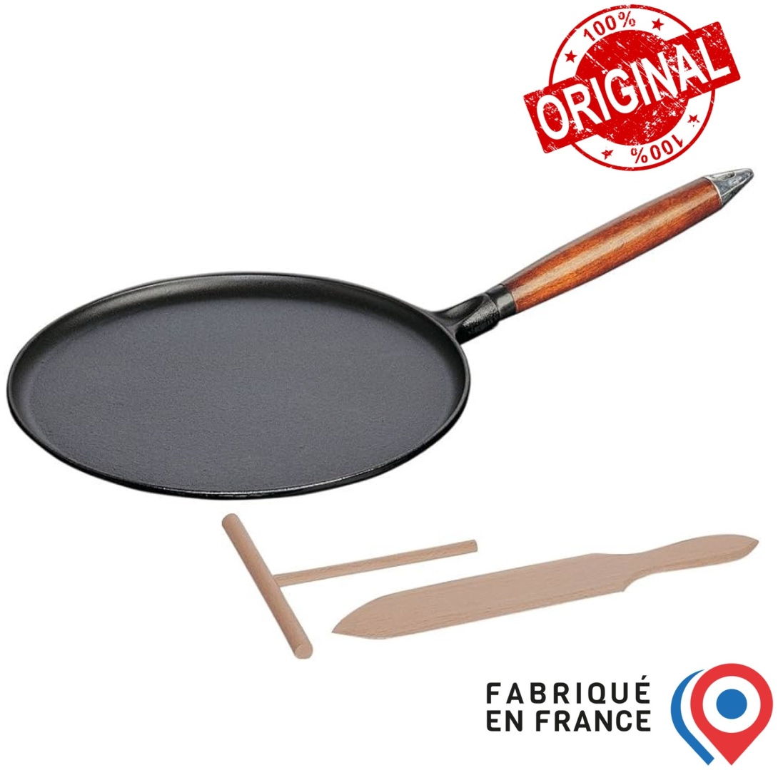 Блинная сковорода Staub France Crepe 28 см с антипригарным покрытием, чугун