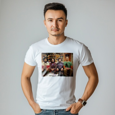 Футболка QSPARK «Умники с бородой» белый