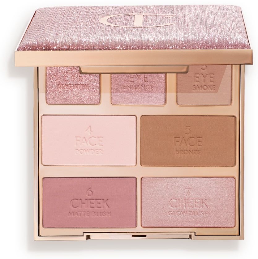 Charlotte Tilbury HOLLYWOOD INSTANT LOOK IN A PALETTE румяна, бронзер, пудра-хайлайтер PRETTY GLOWING BEAUTY