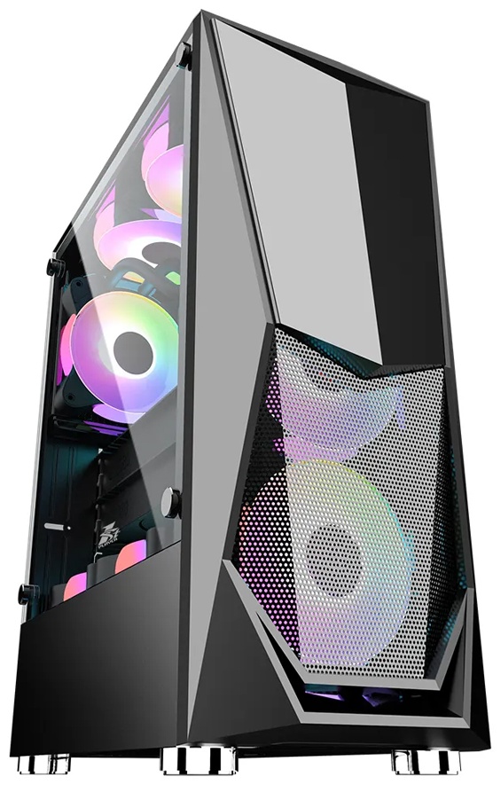 Корпус 1STPLAYER DK-3-BK-1F5M-2F5S черный