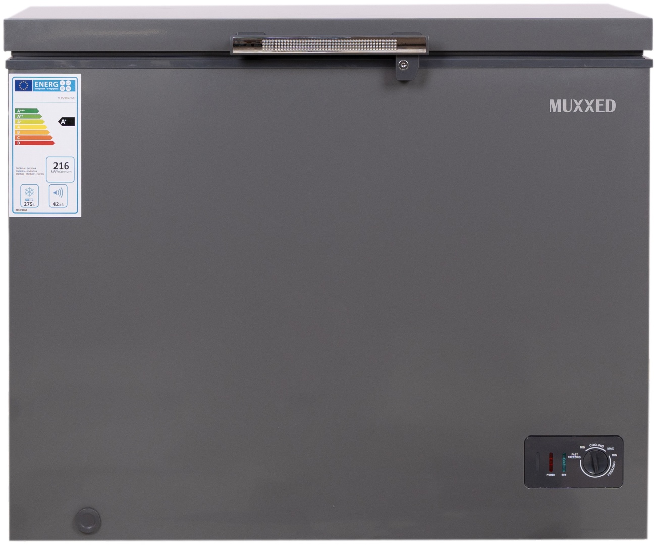Морозильник Muxxed M BC/BD217A 217 л серый