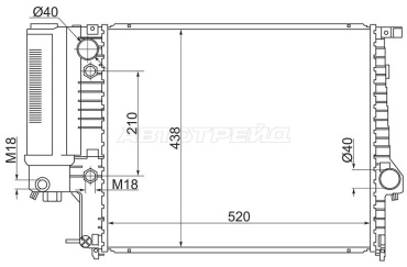 SAT радиатор основной BW0004