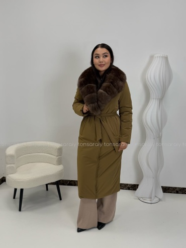 Зимняя куртка ТОН САРАЙЫ горчичный