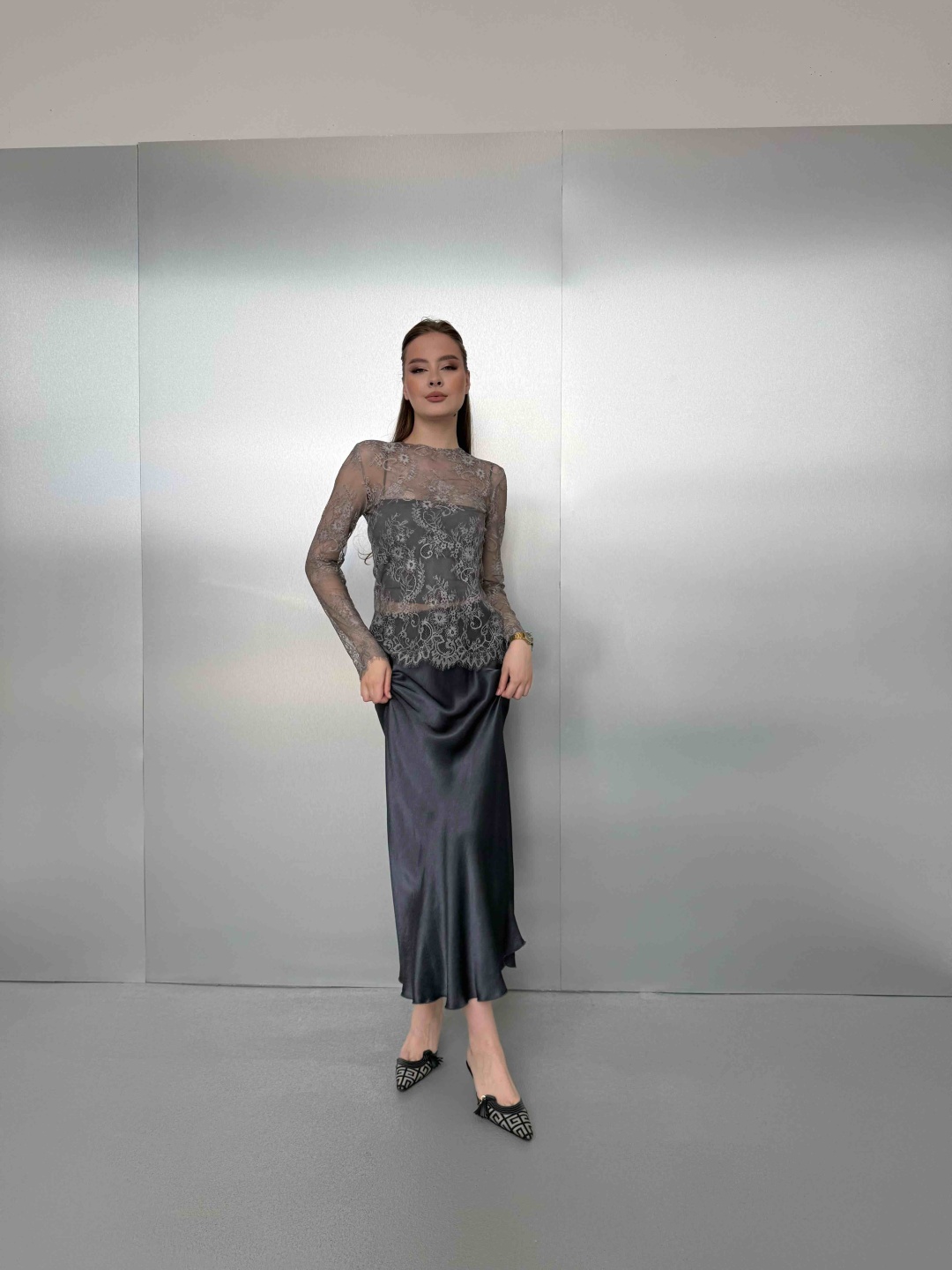 Лонгслив NEW COLLECTION серый