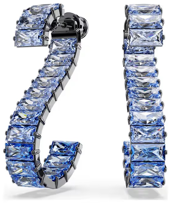 Серьги Swarovski ювелирный сплав, цирконий