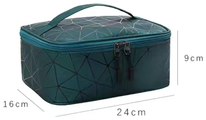 Fashion косметичка полиэстер зеленый 9X24 см