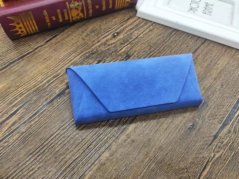 Жесткий футляр 1231 искусственная кожа, 4 x 7 см голубой
