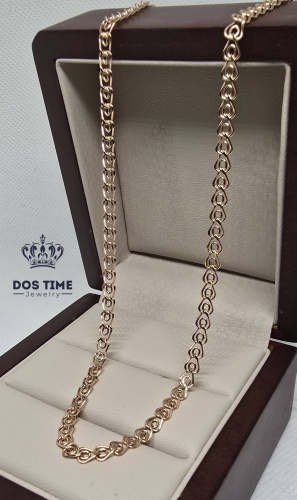 DOS TIME 178051388 длина 50 см, вес 3.4 г золото, плетение лав