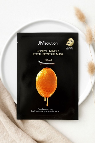 Маска для лица JM Solution тканевая JMsolution Honey Luminous Royal Propolis Mask (Black) 1 шт