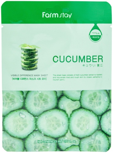 Маска для лица Farmstay тканевая Cucumber 1 шт