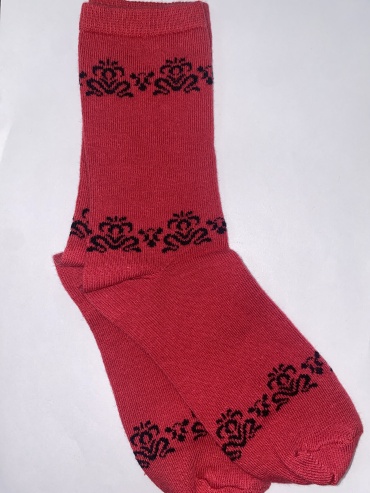 Носки KIDS SOCKS 00099-9 1 пара черный, красный 33-35