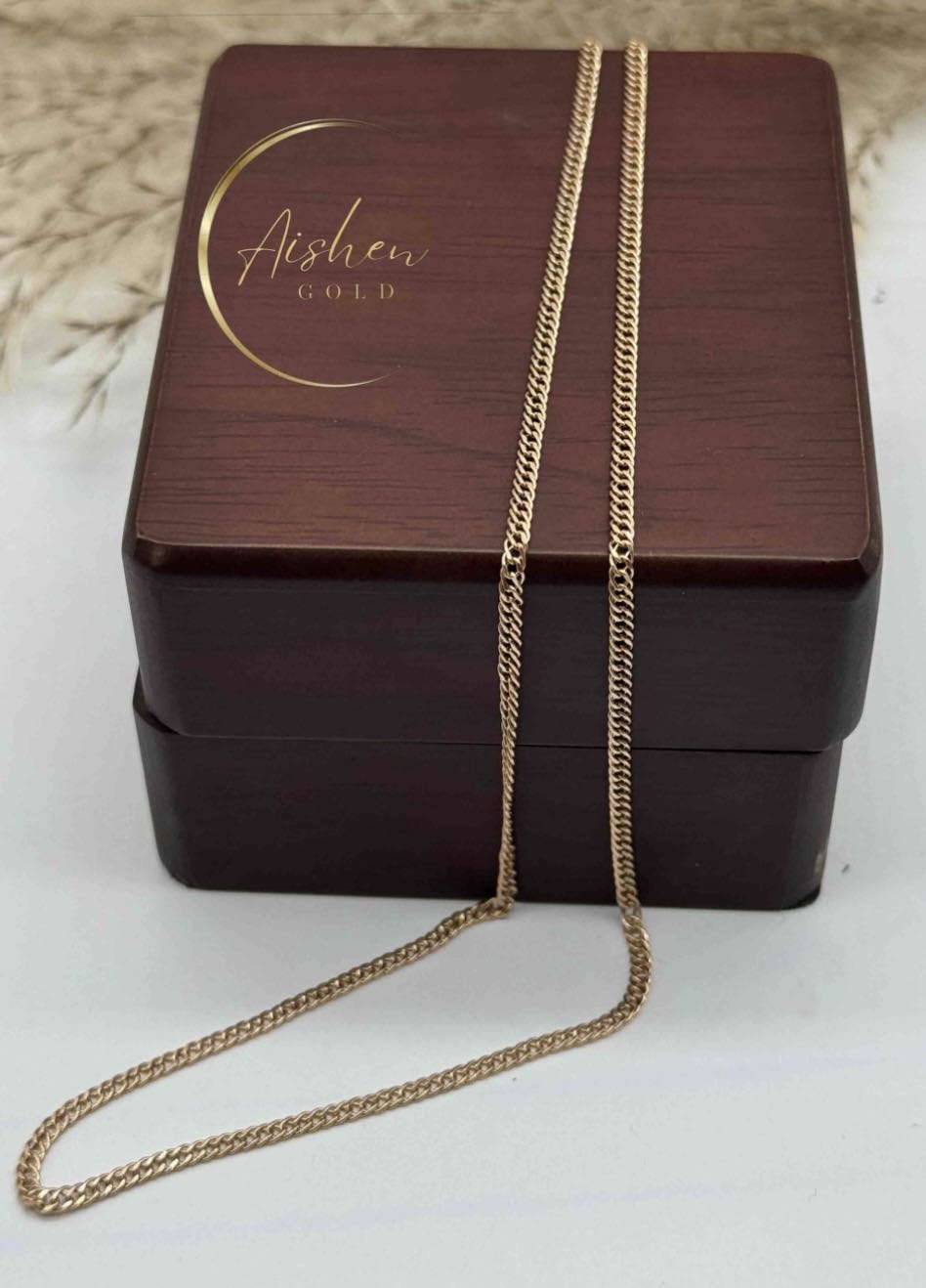 Aishen Gold AG/266-55 длина 55 см, вес 2.66 г золото, плетение двойной ромб