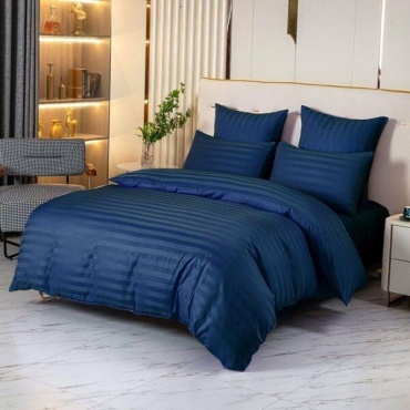 Комплект Korea Comfortable Life евростандарт страйп-сатин, 2 наволочки: 50x70 см