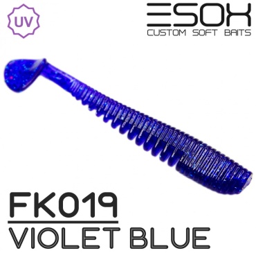 Мягкая приманка ESOX EXS-AWA86-FK019 6 шт 86 мм Violet Blue