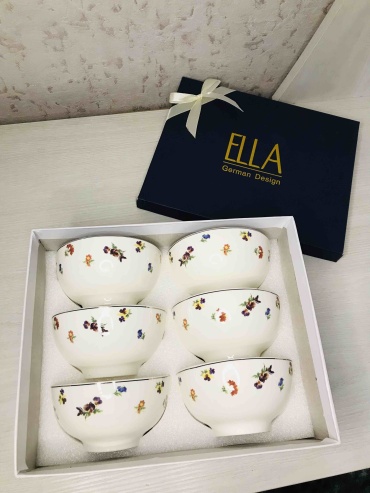 Набор пиал ELLA 6 шт, 250 мл, фарфор