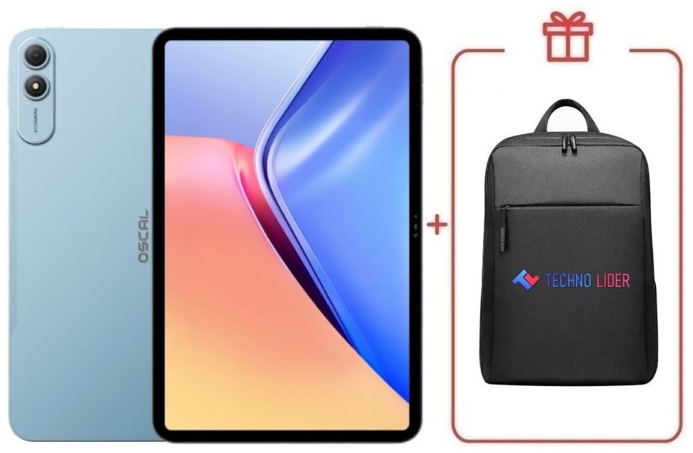 Планшет OSCAL Pad 200 LTE 13.4 дюйм 6 Гб/256 Гб синий + подарок