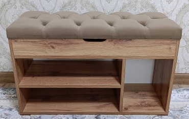 Банкетка-обувница LUXE PRIME Comfort 80x31x50 см, ЛДСП