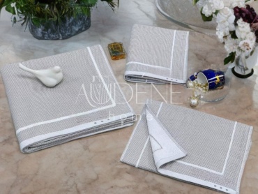 Набор полотенец AUDENE home 140x70 см, хлопок, муслин, 3 шт,