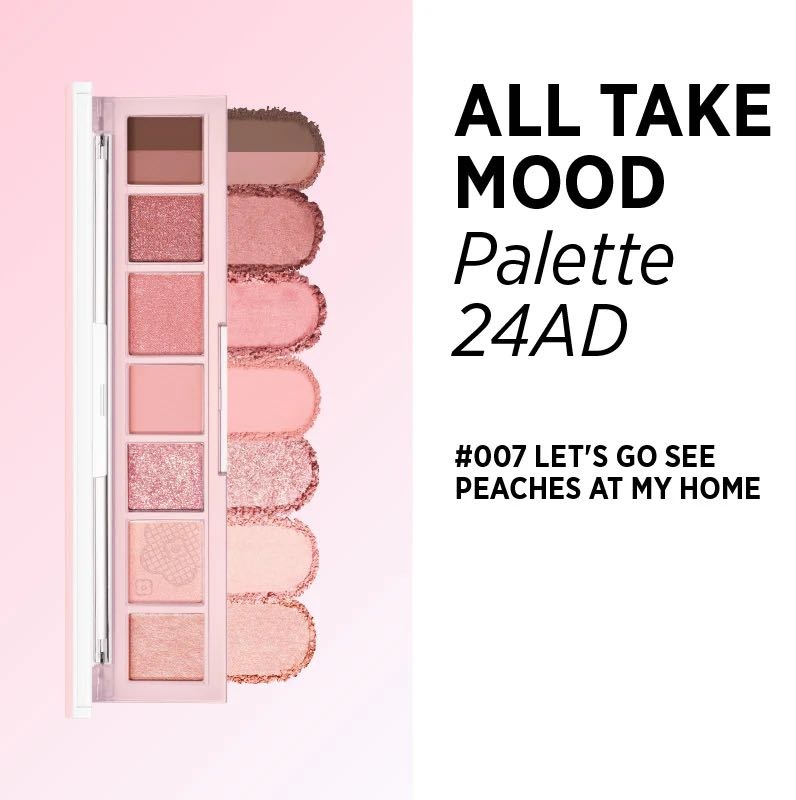 PERIPERA тени сухие All Take Mood Palette 07 Let's Go See Peaches At My Home