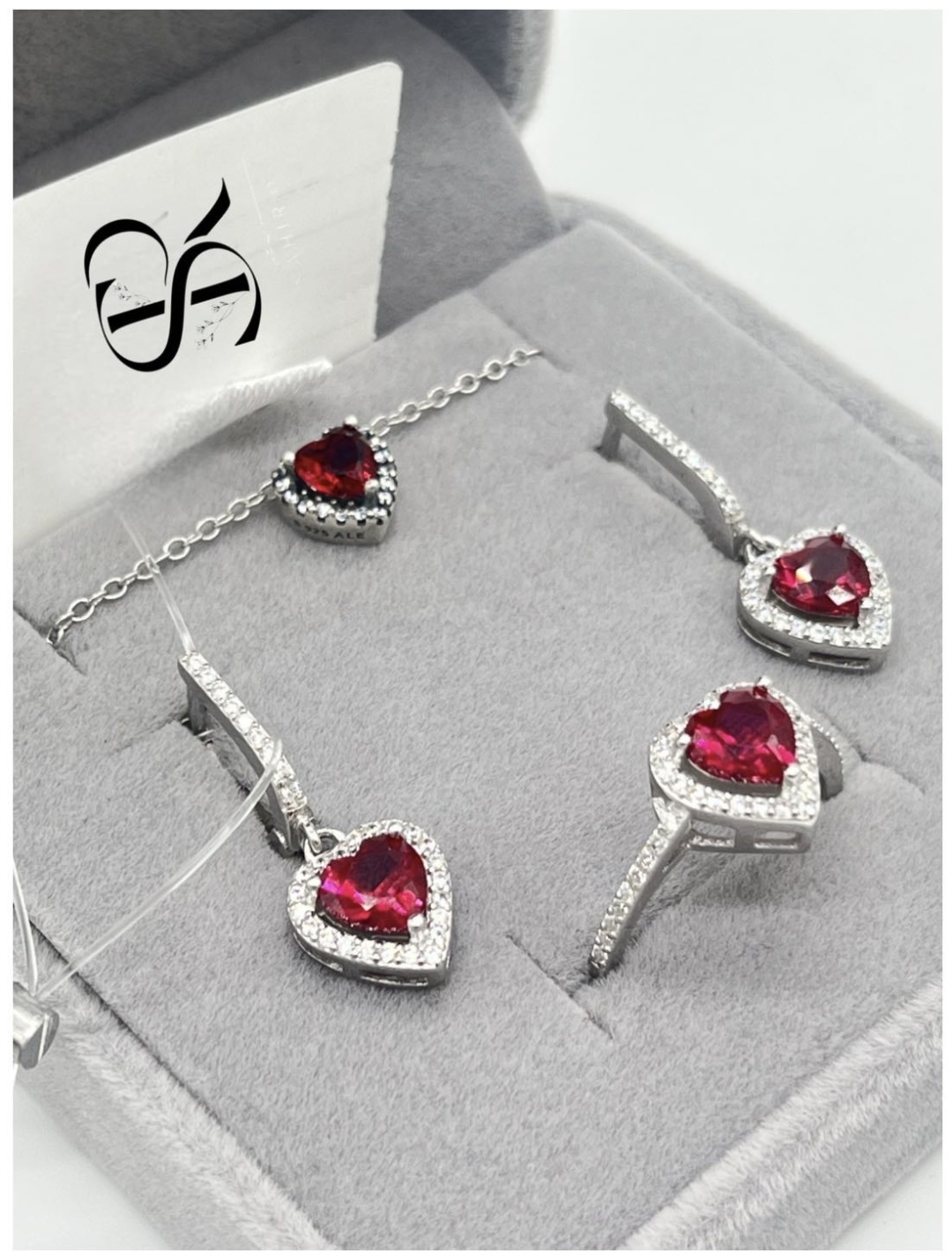 SAHIR «Love story» SR-125 вес 6 г серебро, цирконий
