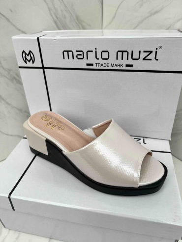 Шлепанцы Mario Muzi бежевый, золотистый