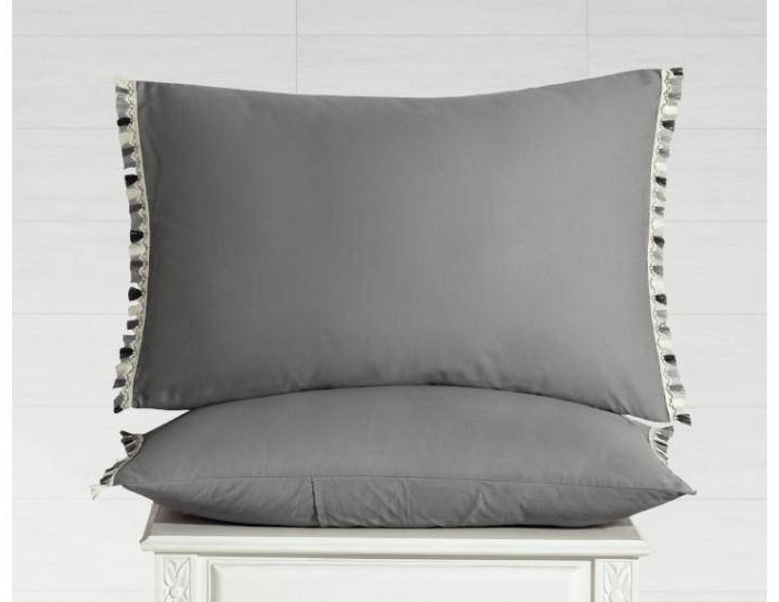 Комплект A&S home SAVRAN Grey евростандарт хлопок, ранфорс, 2 наволочки: 50x70 см