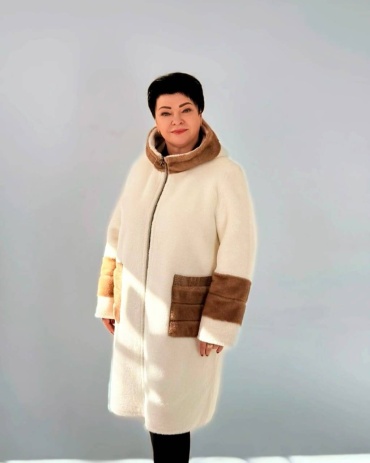 Дубленка Afina Goddess бежевый