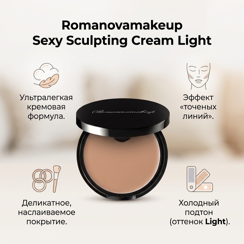 Romanovamakeup Sexy Sculpting Cream скульптор Light