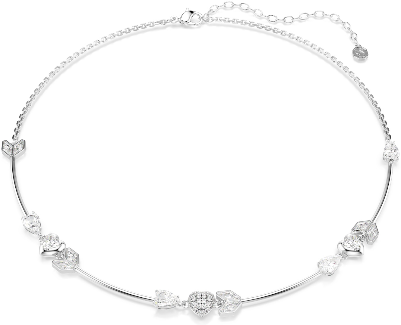 Swarovski длина 38 см бижутерный сплав, кристаллы Swarovski