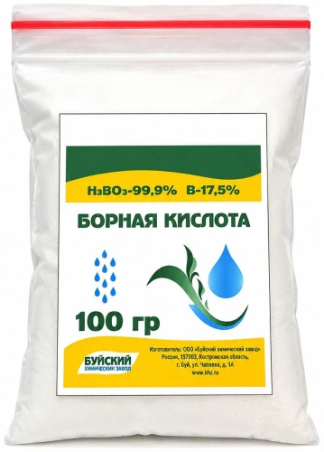 Порошок Буйские удобрения порошок - Борная кислота 100 0.1 кг