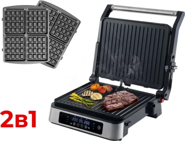 Вафельница TAMION 8839-2 серебристый