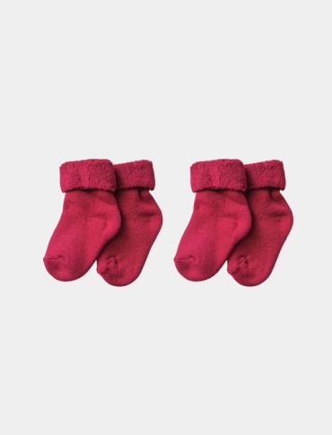 Носки Para Socks Носки махра (0-3 мес.), N2D004 бордовый 16